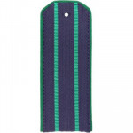 Погоны Прокуратуры синие с зеленой окантовкой с 2 зелеными просветами