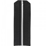 Погоны ВМФ черные с 1 белым просветом