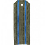 Погоны ВВС-ВДВ оливковые с 2 голубыми просветами МО