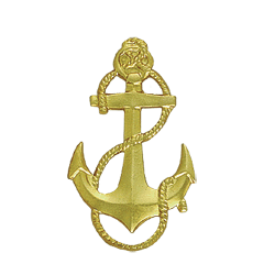 Знак Якорь 43мм металл