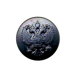 Пуговица диам. 14 мм чёрная без ободка металл