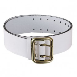Ремень офицерский искуственная кожа белый