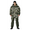 Костюм зимний ГРАСК куртка/полукомбинезон цвет:, камуфляж белые соты/темная олива, ткань : Алова/Финляндия