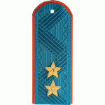 Погоны генерал-лейтенант МЧС с хлястиком повседневные