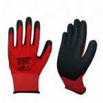 Перчатки БАРРАКУДА полиамидные с рельефным латексым покрытием,55г/пара