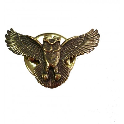 Миниатюрный знак Сова черненый металл