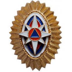 Кокарда МЧС на пилотку нового образца металл