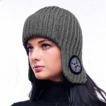 Шапка полушерстяная marhatter женская 4085 т.серый