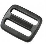 Пряжка двухщелевая 50 мм 1-04784 черный Duraflex