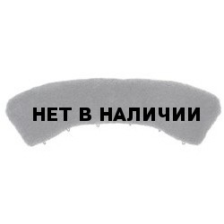 Воротник искусственный мех серый гретта 60-62