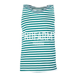 Майка-тельняшка зеленая