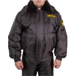 Куртка зимняя СВЯТОГОР черная (оксф, файб)