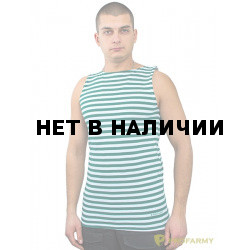 Майка-тельняшка зеленая полоса