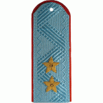 Погоны генерал-лейтенант МЧС на голубую рубашку повседневные