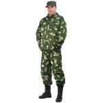 Костюм мужской Турист 1 летний, камуфляж, ткань Грета Граница зеленая