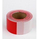 Лента оградительная красно-белая, 75 мм, 250 м