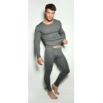 Термобельё в комплекте (фуфайка. кальсоны) EcoDry RealMan (серый.)