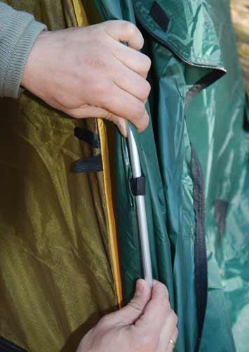 Закрепить внешний тент на дугах. Инструкция по Rondo 3 Plus