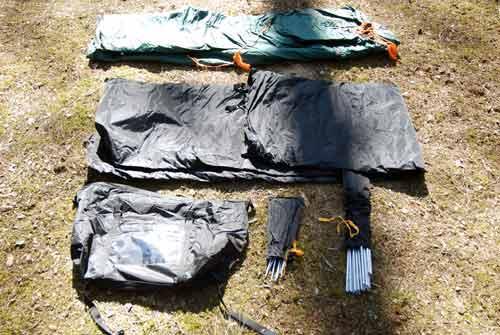 Комплект : внешний тент, дуги, колышки, чехол. Инструкция по Rondo 3 Plus