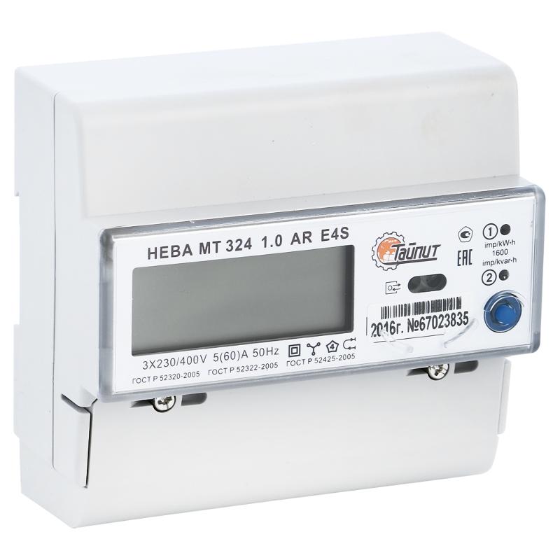 Счетчик э/э Тайпит НЕВА МТ 324 1. 0 AR E4S26, трехфазный, многотарифный